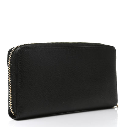 Gucci Pebbled Calfskin Soho Zip Around Wallet Black 3 of 7