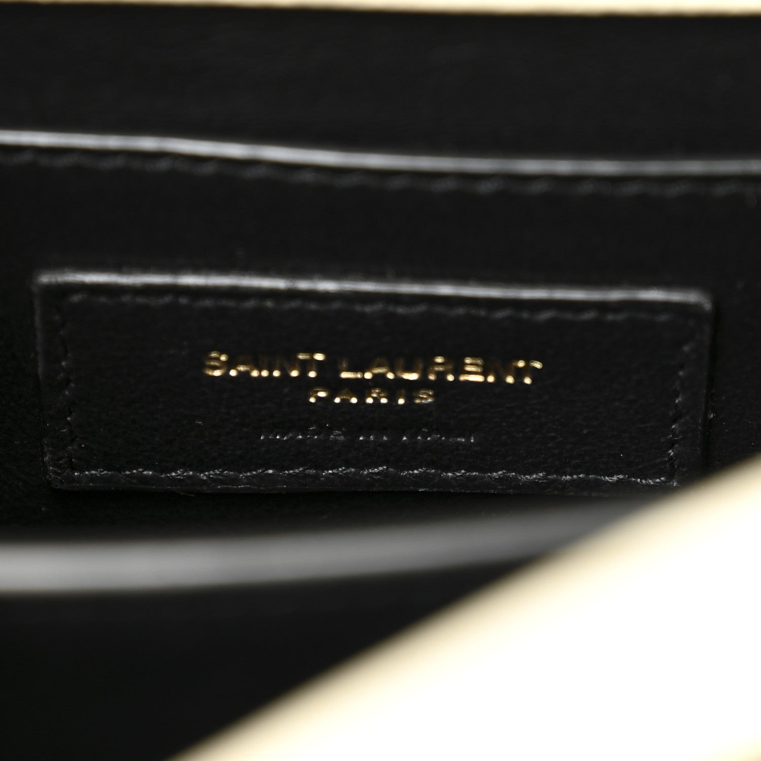 Saint Laurent Grain de Poudre Mini Classic Monogram Cassandra Top Handle Vintage White 6 of 12