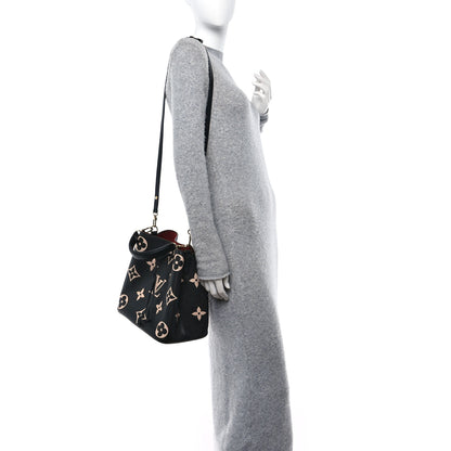 Louis Vuitton Empreinte Monogram Giant Neonoe MM Black Beige 2 of 12