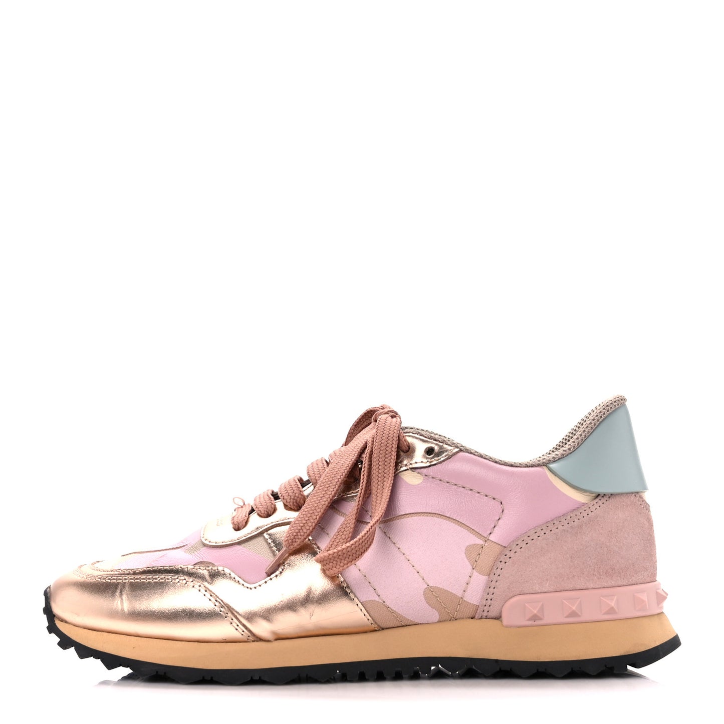 Metallic Nappa Suede Camouflage Womens Rockrunner Sneakers 37 Multicolor