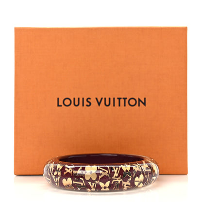 Louis Vuitton Resin Swarovski Medium Inclusion Bracelet GM Rouge Fauviste 4 of 4
