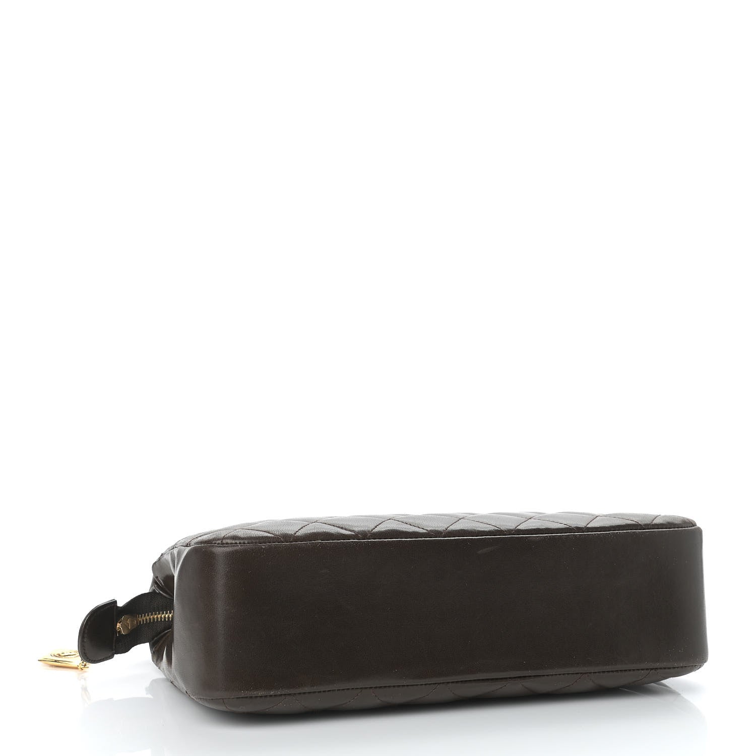 Chanel Lambskin Quilted Shoulder Bag Brown 3 of 11