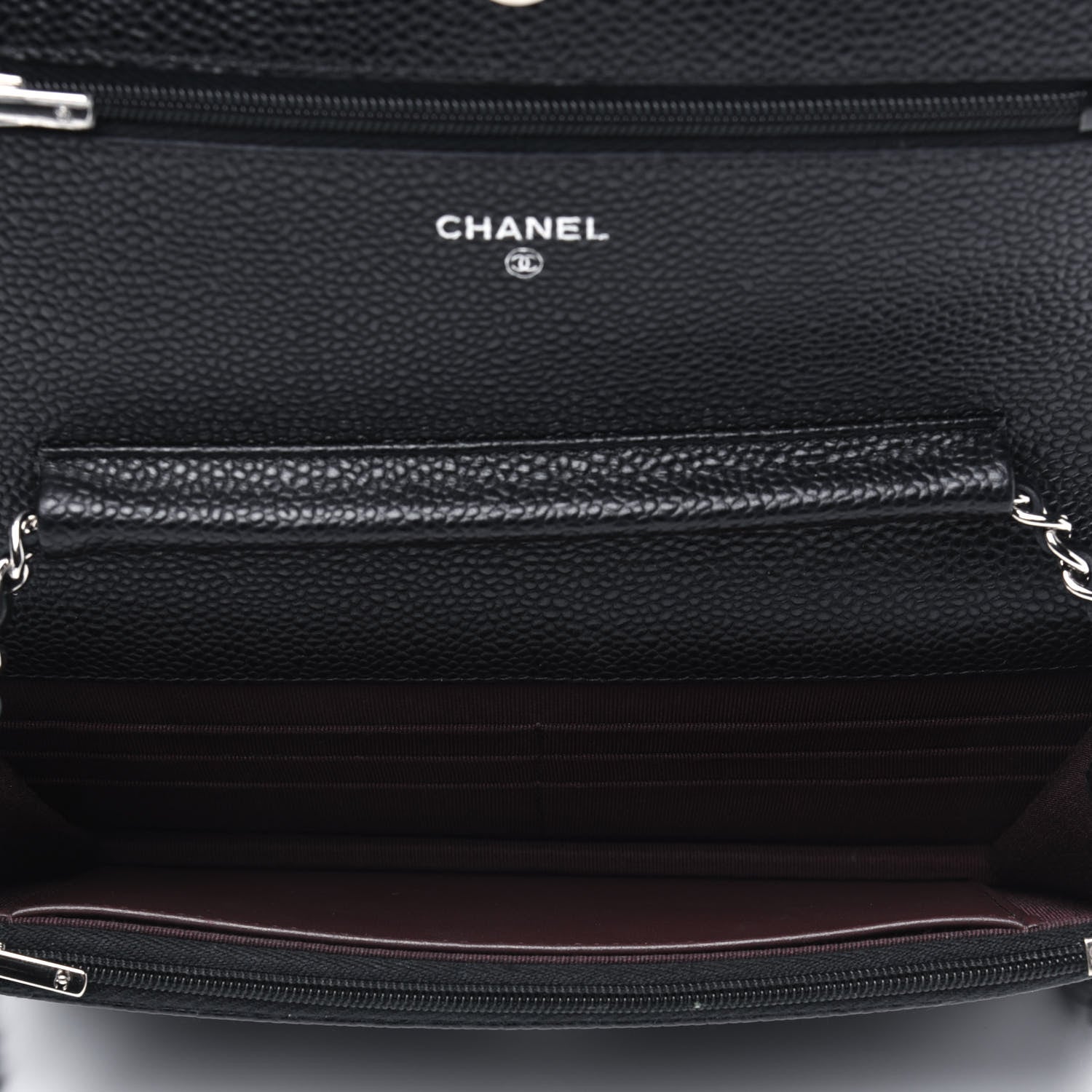 Chanel Caviar Quilted Wallet On Chain WOC Black 4 of 14