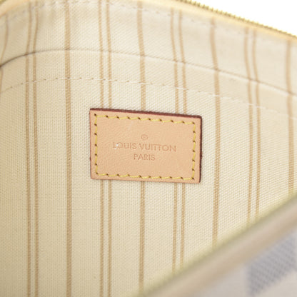 Louis Vuitton Damier Azur Neverfull MM GM Pochette 6 of 14