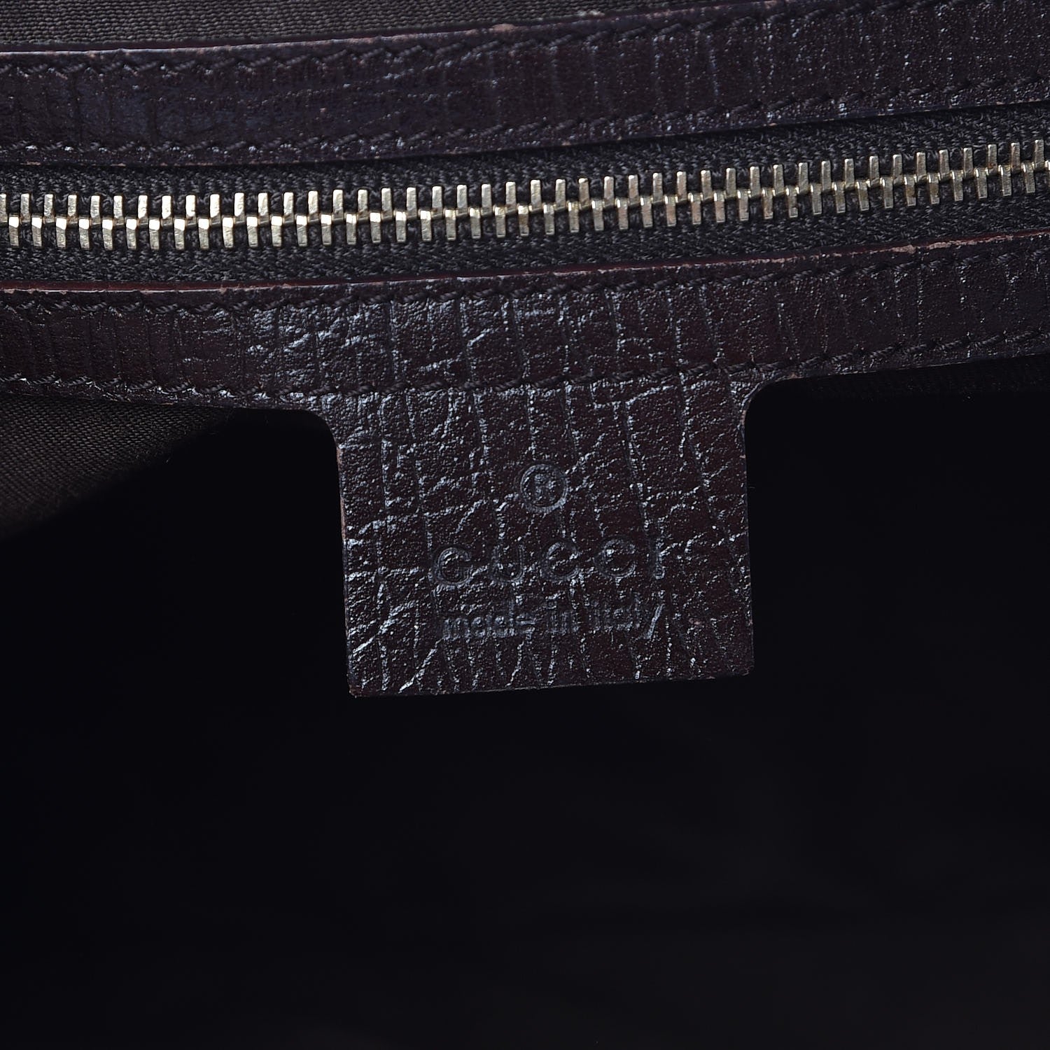 Gucci Monogram Medium Hasler Tote Dark Brown 7 of 13