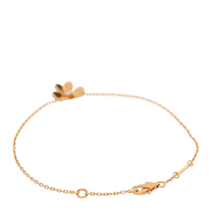 Van Cleef & Arpels 18K Yellow Gold Diamond Mini Frivole Bracelet 2 of 4