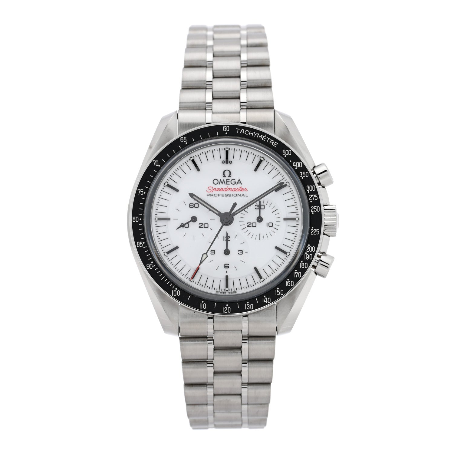 Omega Stainless Steel 42mm Speedmaster Moonwatch Professional Chronograph Manual Winding Watch White 310.30.42.50.04.001 1 of 5