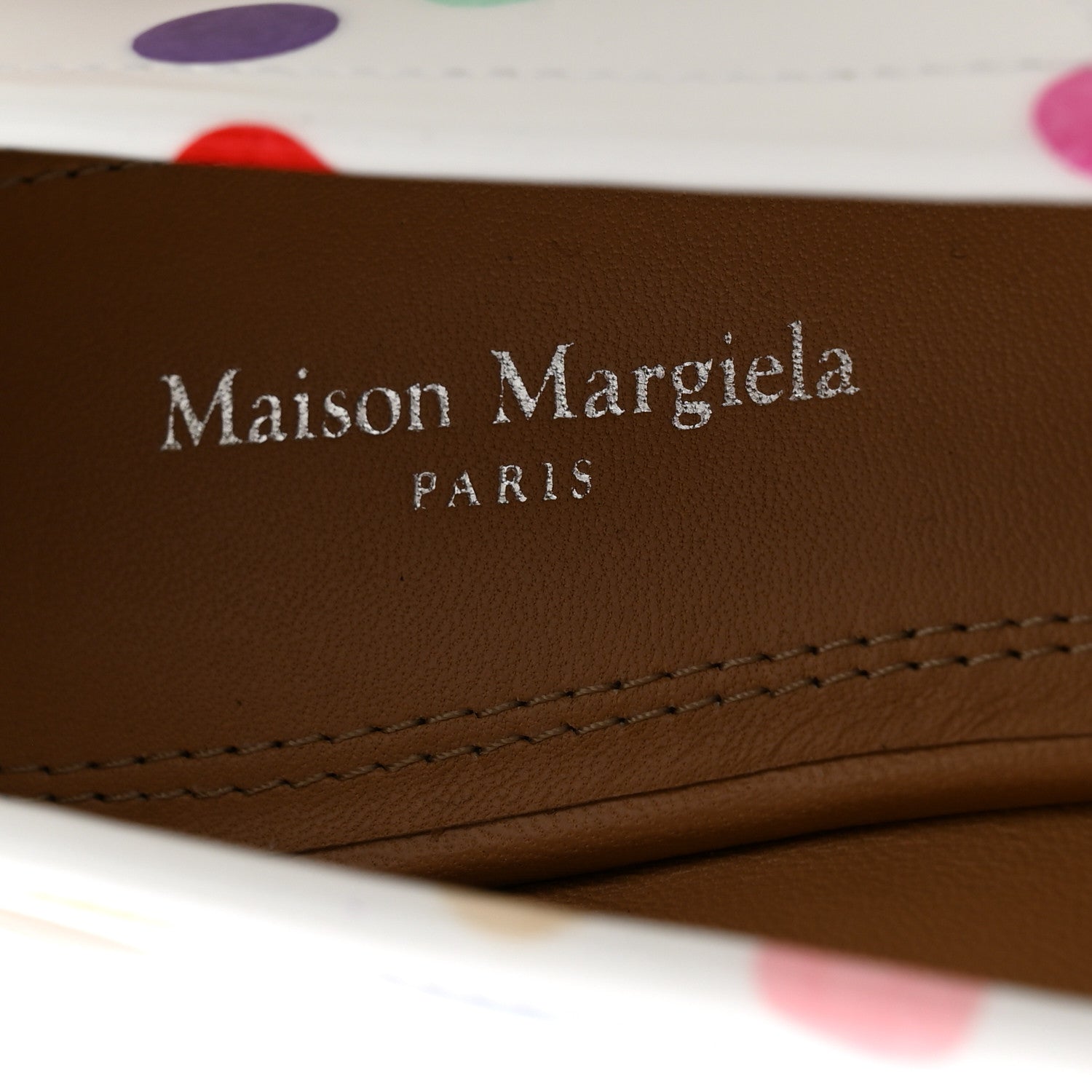Maison Margiela Coated Canvas Confetti Printed New Ballerina Flats 37 White Multicolor 8 of 11
