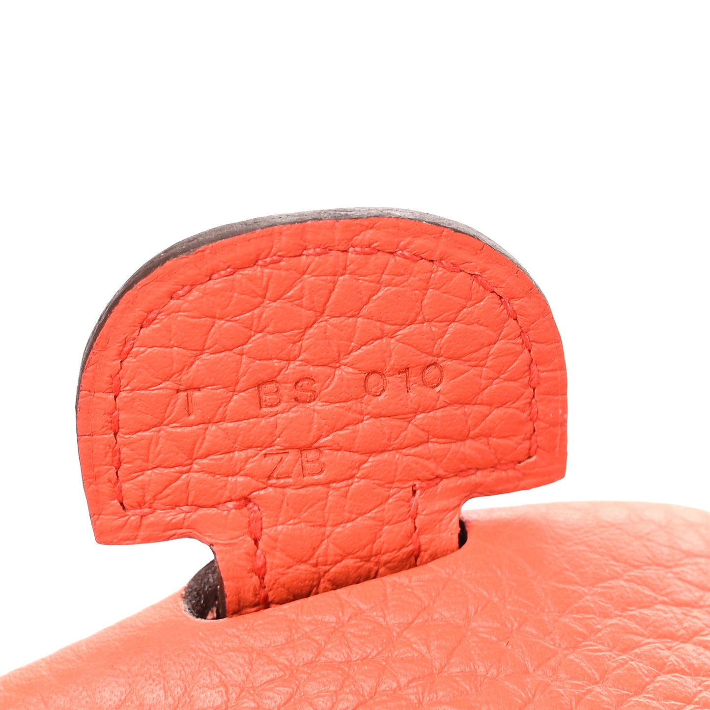 Taurillon Clemence Amazone Evelyne III PM Orange Poppy Bleu Saint Cyr
