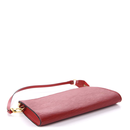 Louis Vuitton Epi Pochette Accessories 24 Castillan Red 4 of 10