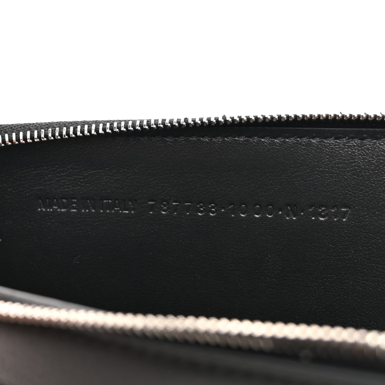 Balenciaga Textured Calfskin Passport Phone Holder Black 7 of 11