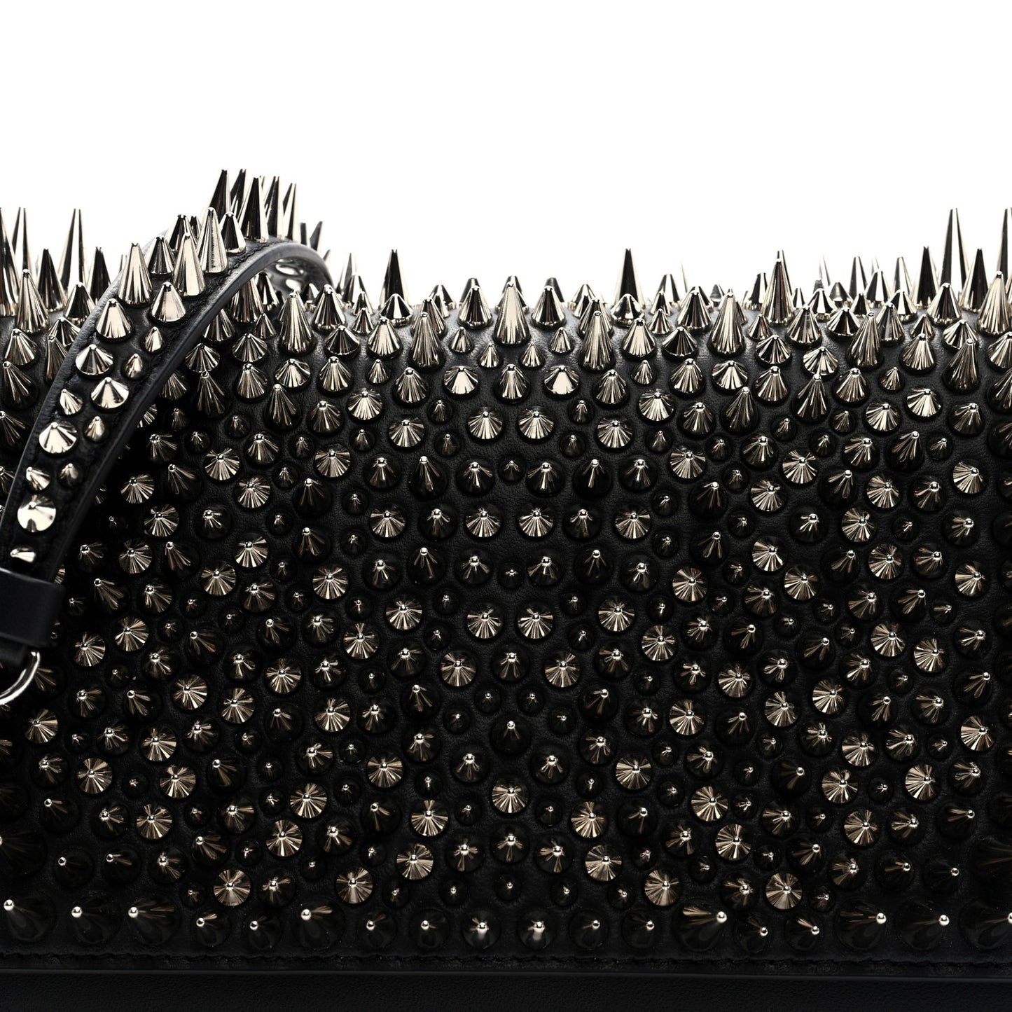 Nappa Estepic Spikes Paloma Clutch Black Silver