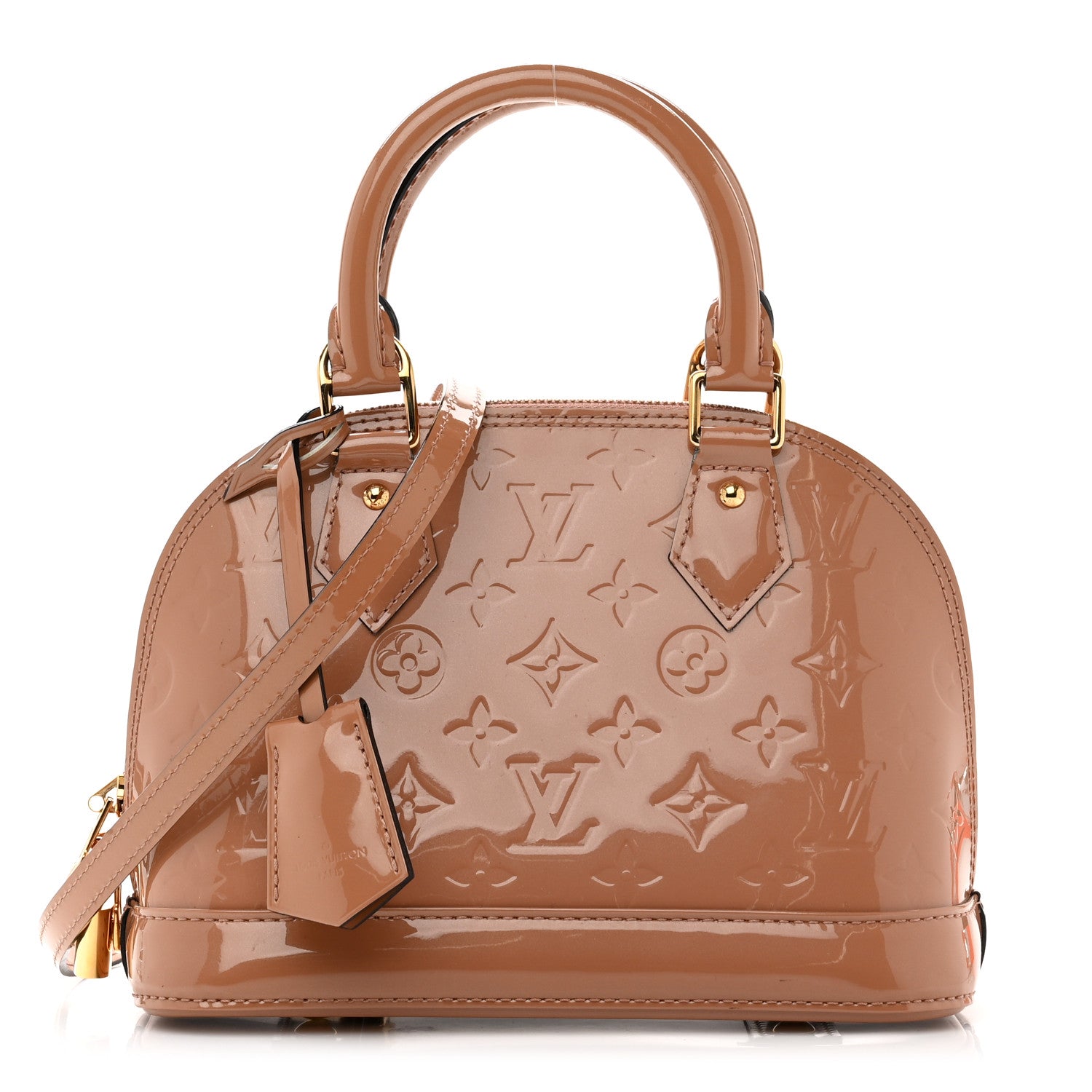 Louis Vuitton Vernis Alma BB Rose Velours 1 of 7