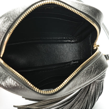 Saint Laurent Metallic Calfskin Monogram Blogger Bag Lapis Nero 5 of 6