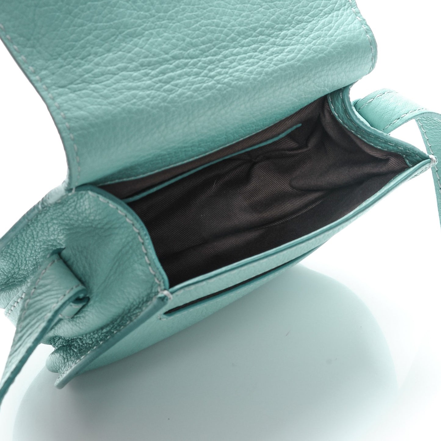 Calfskin Mini Marcie Round Crossbody Bag Fresh Mint