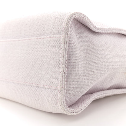 Chanel Woven Straw Raffia Small Deauville Tote Pink 10 of 12