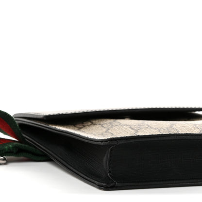 Gucci GG Supreme Monogram Web Belt Bag Black 9 of 11