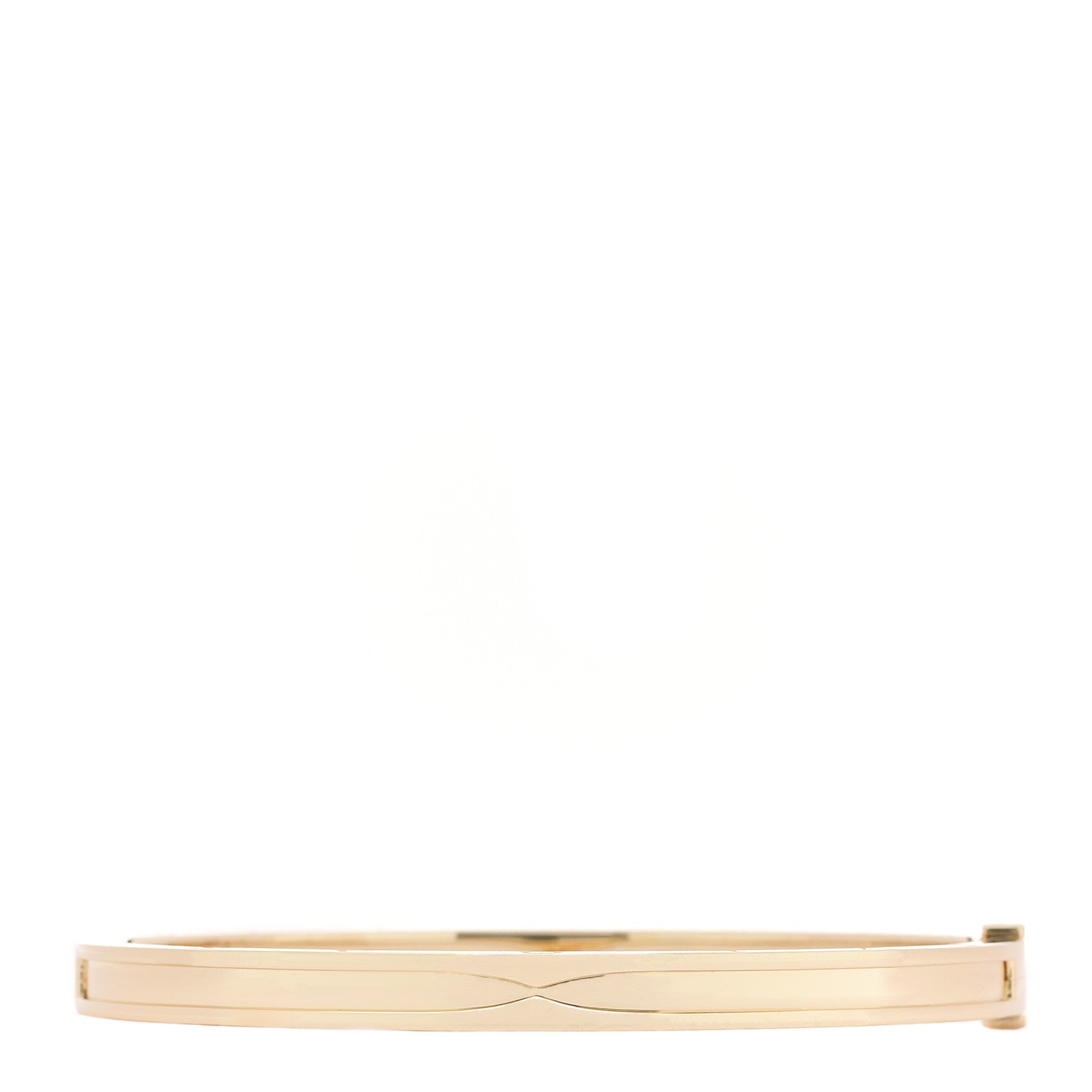 Bulgari 18K Yellow Gold Narrow B.Zero1 Bangle Bracelet ML 2 of 4