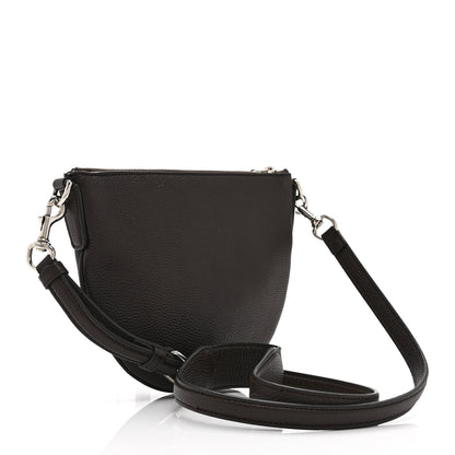 Gucci Pebbled Calfskin Mini B Shoudler Bag Dark Brown 3 of 10