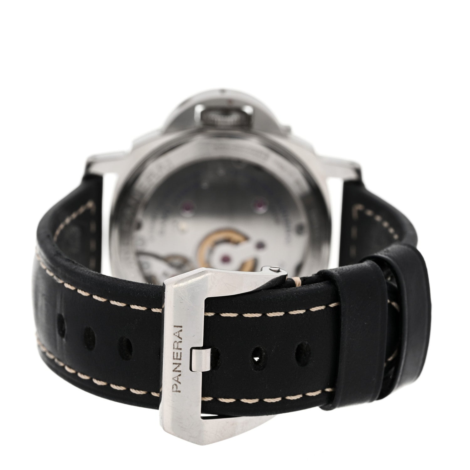 Panerai Stainless Steel Calfskin 44mm Luminor Marina Manual Winding Watch Black PAM00510 3 of 5