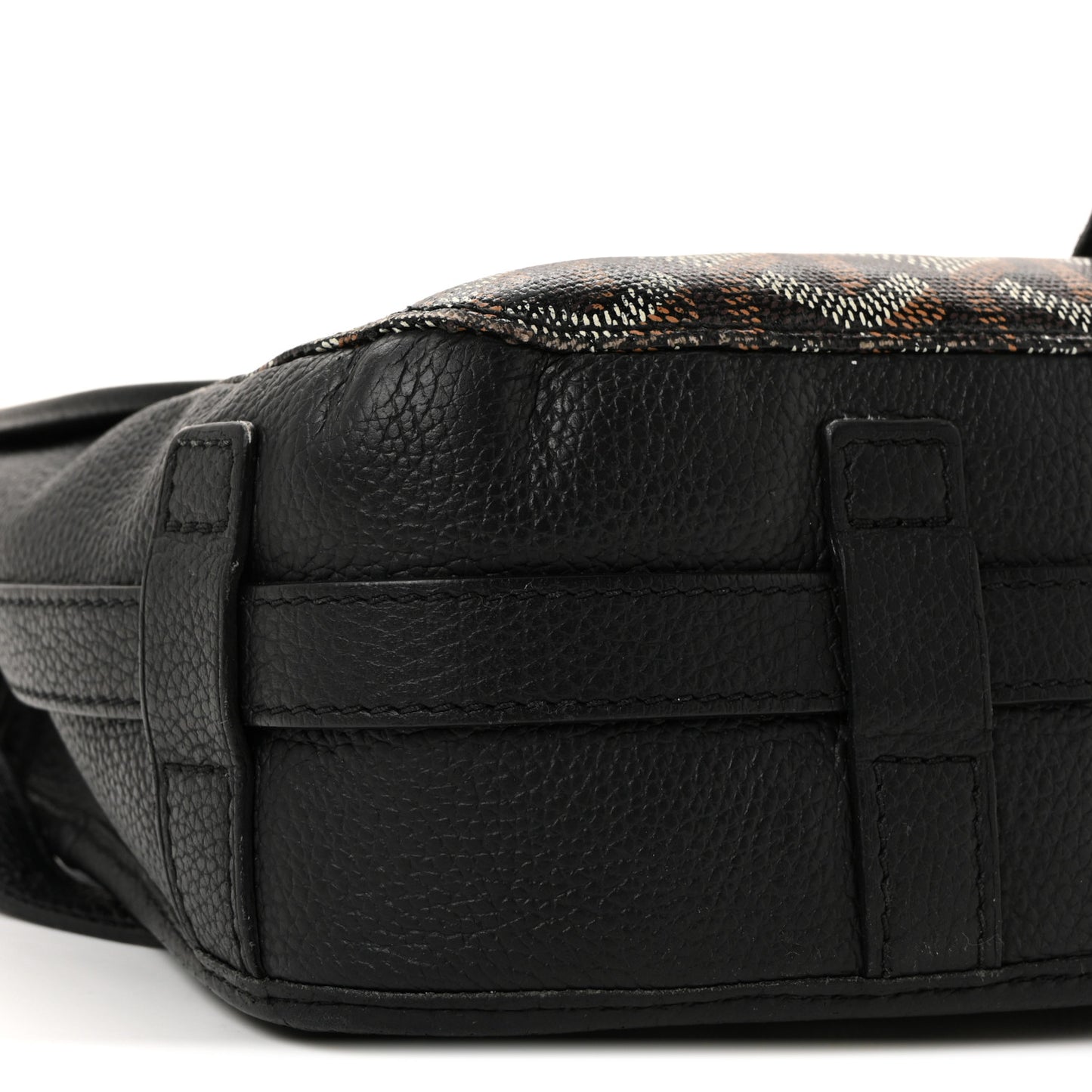 Goyardine Belvedere II MM Messenger Bag Black