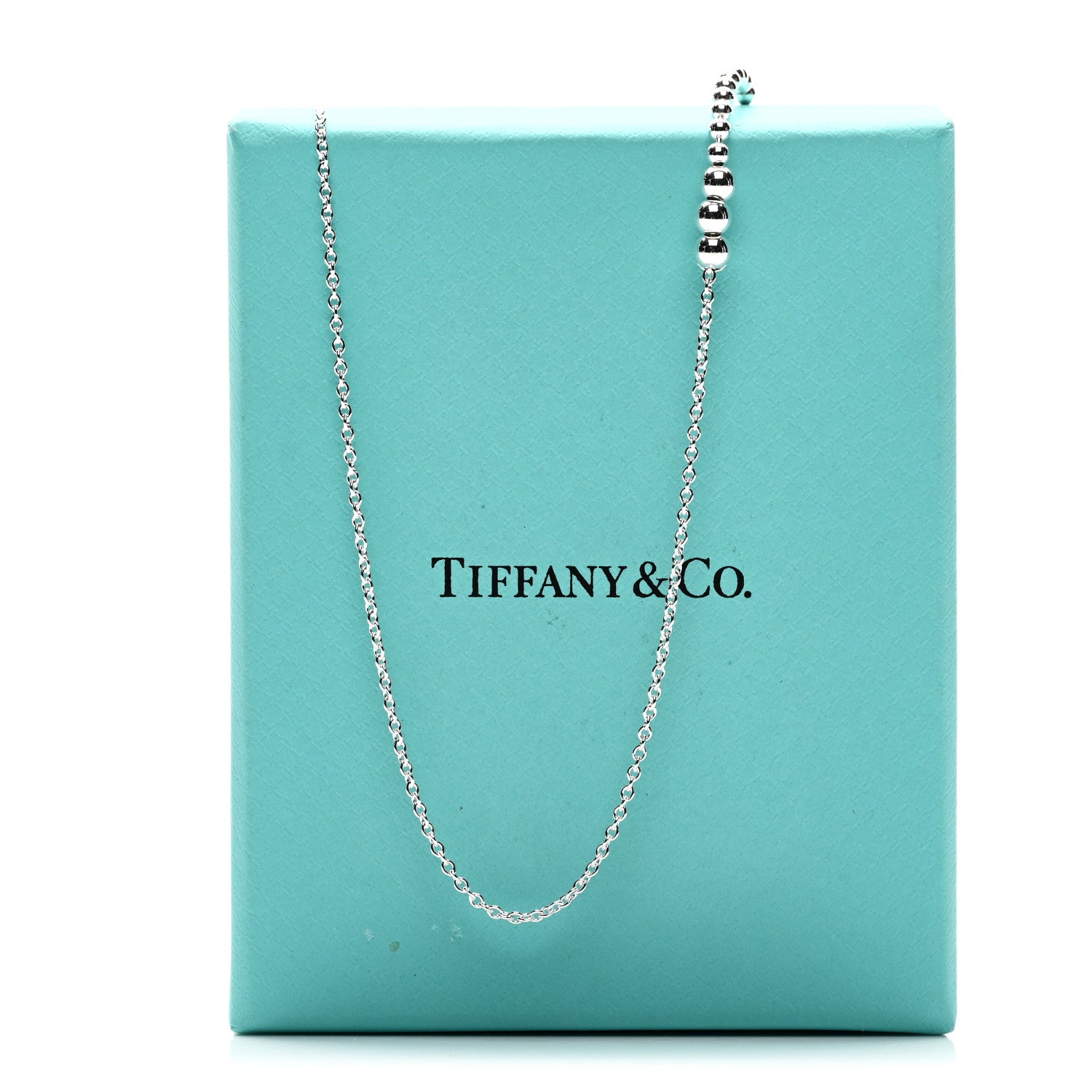 Tiffany Sterling Silver Mixed Bead Necklace 5 of 5