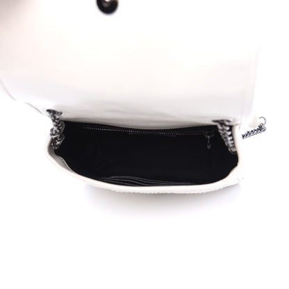 Saint Laurent Crinkled Calfskin Matelasse Monogram Niki Chain Wallet Crema Soft 4 of 9