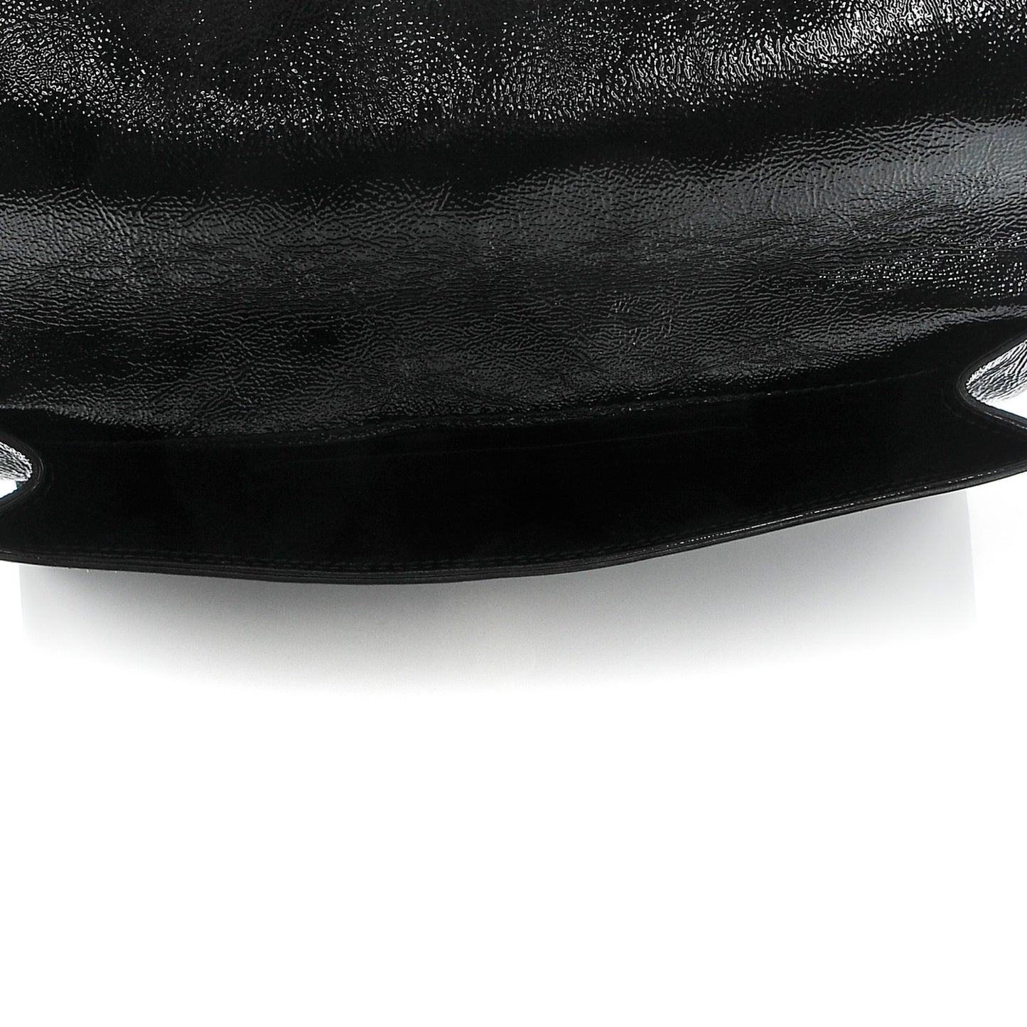 Textured Patent Monogram Small Belle De Jour Clutch Black