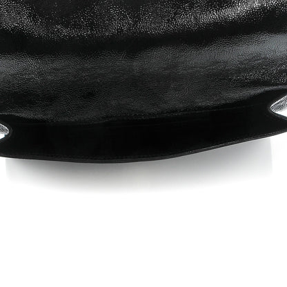 Saint Laurent Textured Patent Monogram Small Belle De Jour Clutch Black 5 of 6