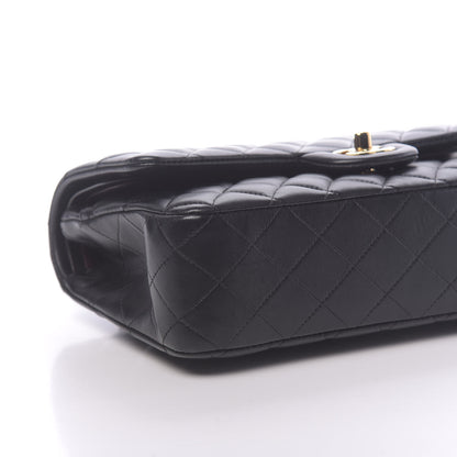Chanel Lambskin Quilted Medium Double Flap Black 8 of 12