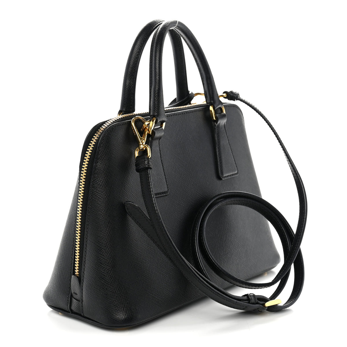 Saffiano Lux Small Promenade Tote Black