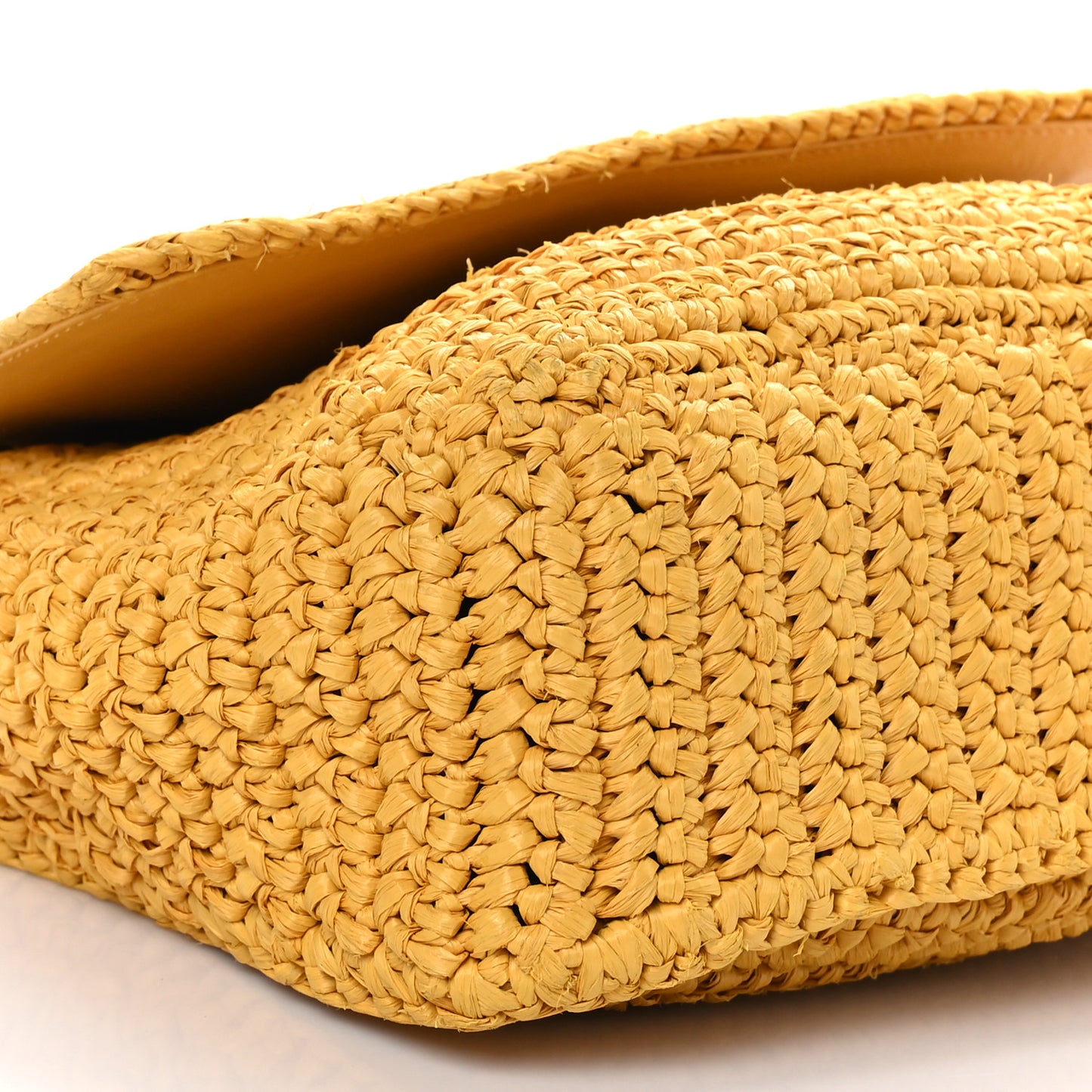 Raffia Calfskin Monogram Medium Niki Chain Satchel Wheat