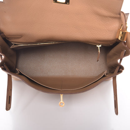 Hermes Taurillon Clemence Kelly Retourne 32 Tabac 6 of 12