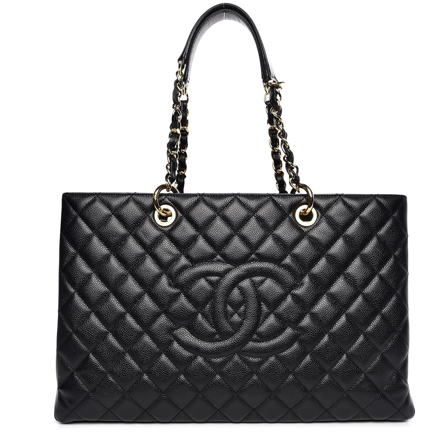 Chanel Caviar Quilted XL Grand Shopping Tote GST Black 1 of 8