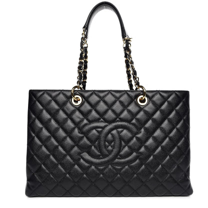 Chanel Caviar Quilted XL Grand Shopping Tote GST Black 1 of 8