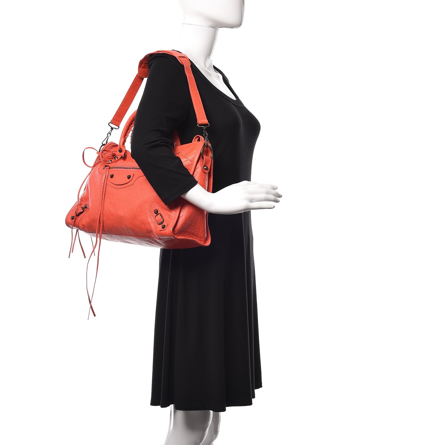 Balenciaga Agneau Classic Hardware City Rose Corail 2 of 13