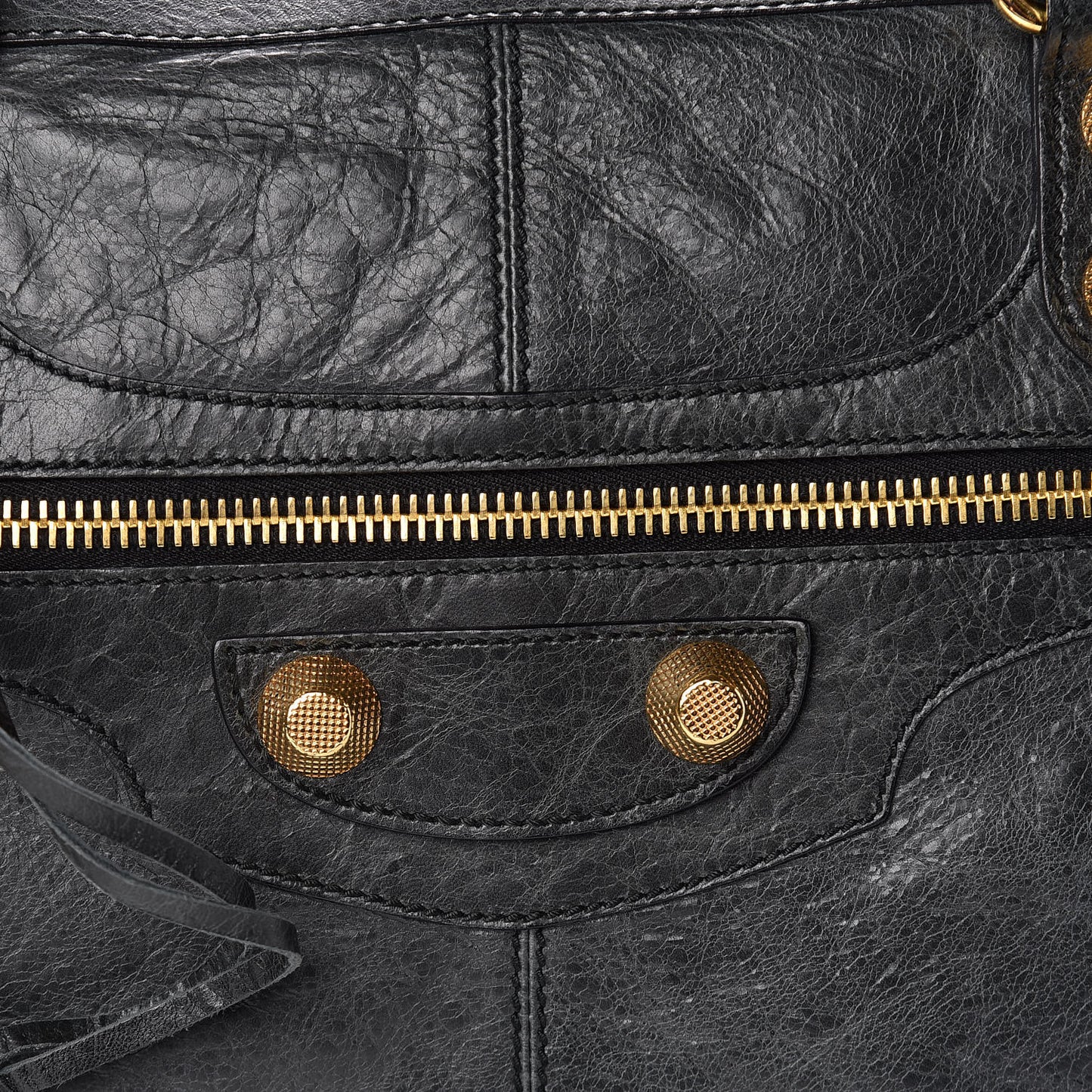 Agneau Giant 21 Gold Hardware Work Black