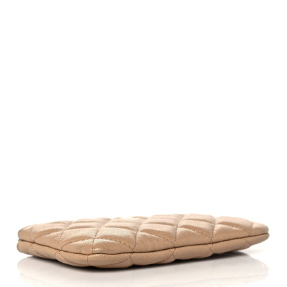 Chanel Caviar Quilted Small Cosmetic Case Beige 4 of 9