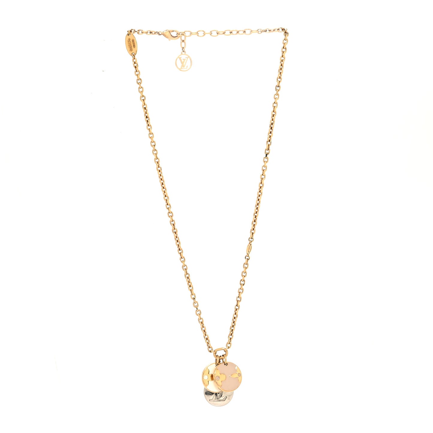 Monogram Charms Necklace Gold