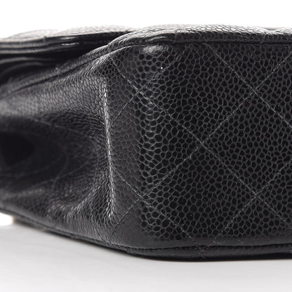 Chanel Caviar Quilted Medium Double Flap Black 9 of 12