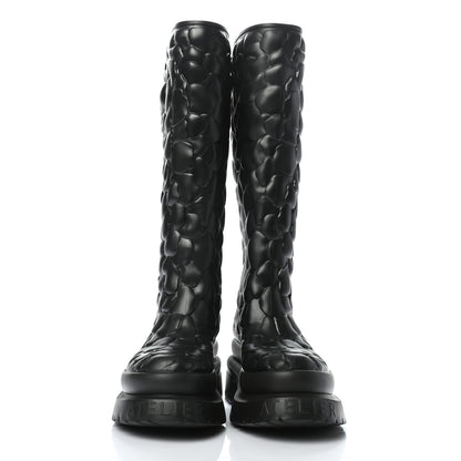Valentino Garavani Rubber Atelier 03 Rose Edition 30/50mm Tall Rainboots 37 Black 2 of 7