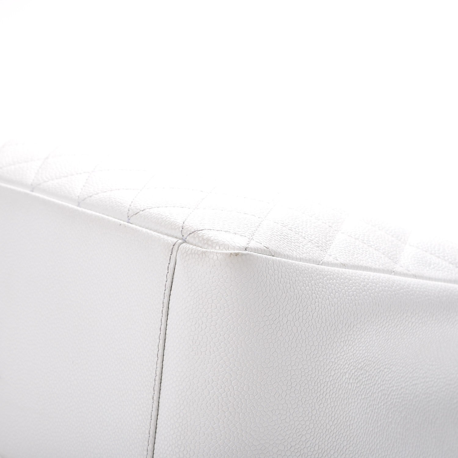 Chanel Caviar Quilted Grand Shopping Tote GST White 15 of 18