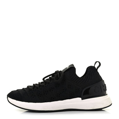 Chanel Fabric Logo Sneakers 35.5 Black 1 of 4