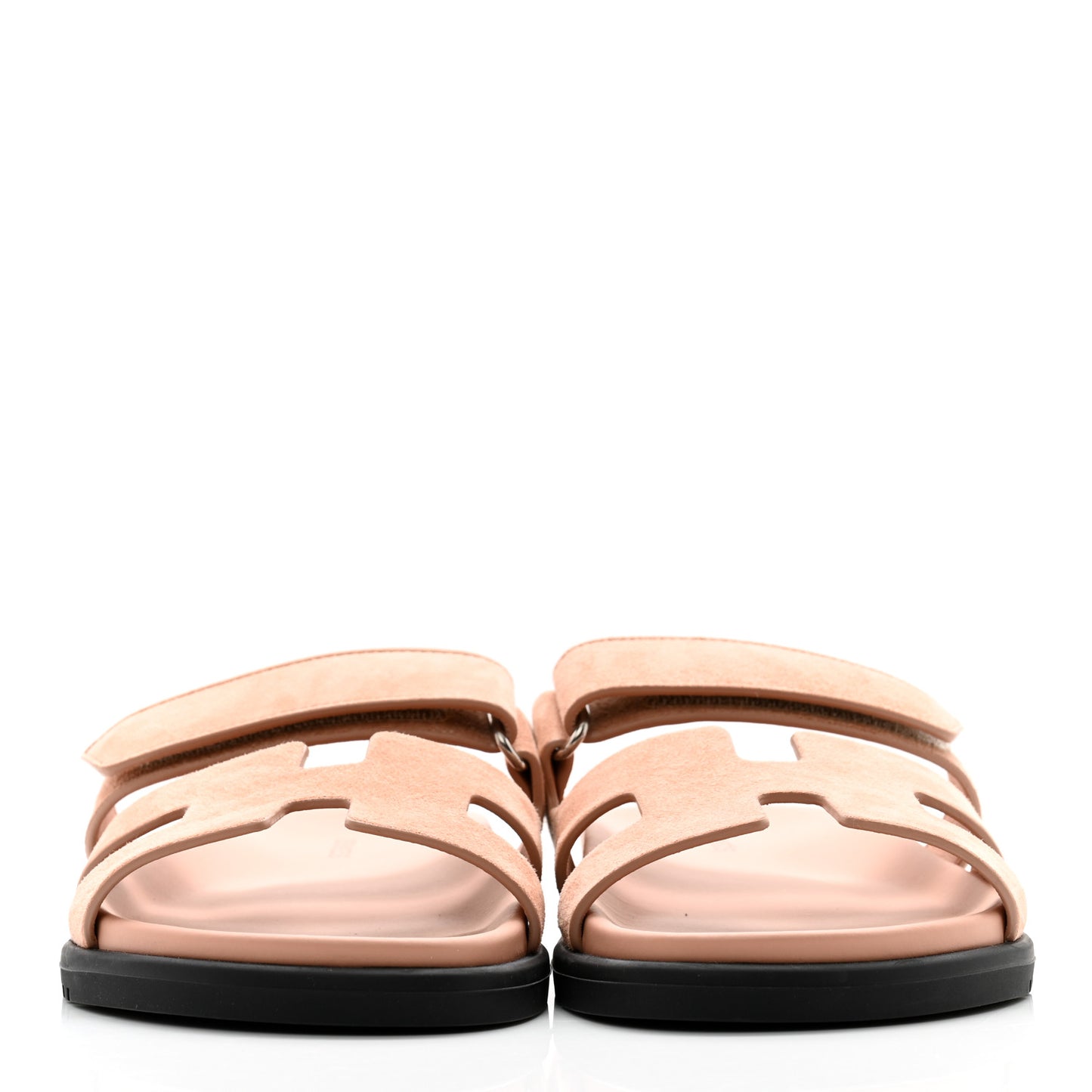 Suede Goatskin Womens Chypre Sandals 37 Nude
