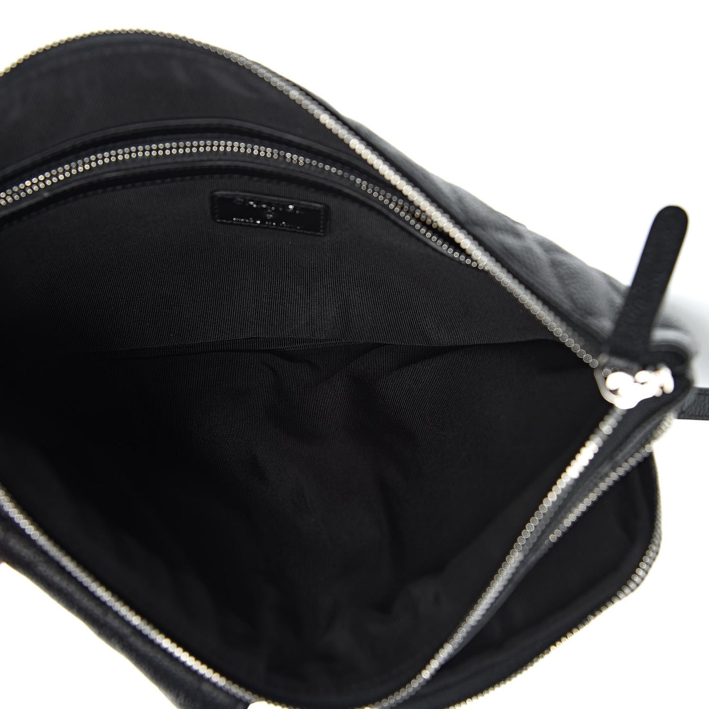Caviar Quilted Zipped Multi Pouch Black