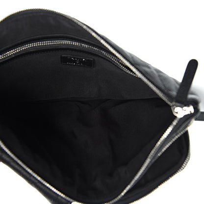 Chanel Caviar Quilted Zipped Multi Pouch Black 5 of 8