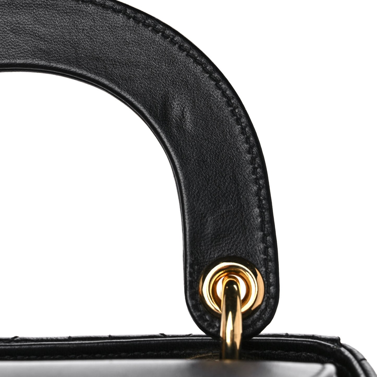 Lambskin Cannage Mini Lady Dior Black