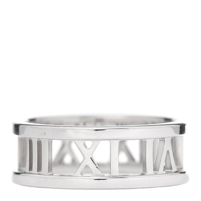 Tiffany 18K White Gold Atlas Open Ring 52 6 1 of 4