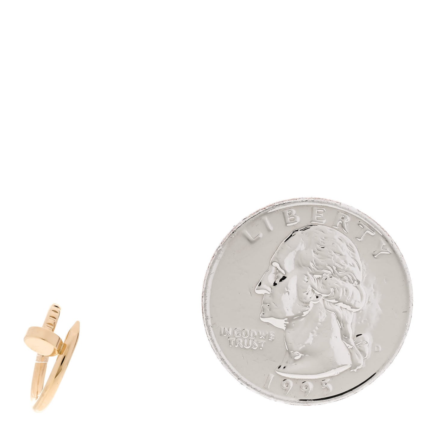18K Yellow Gold Juste Un Clou Single Hoop Earring