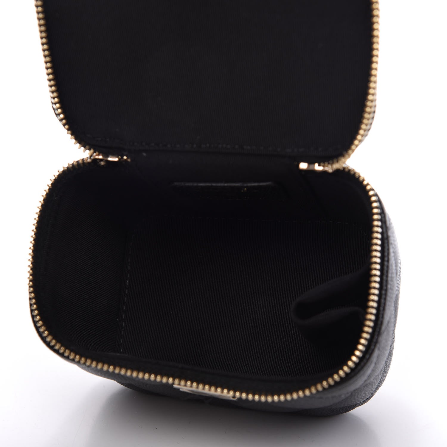 Chanel Caviar Quilted Mini Pearl On Top Vanity Case With Chain Black 5 of 10